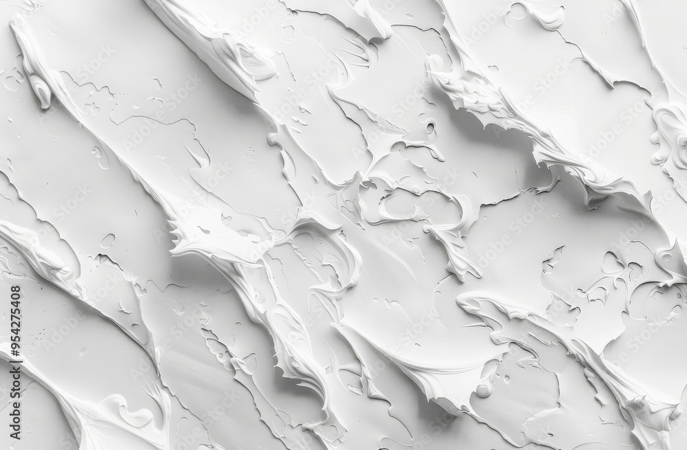 Obraz premium Top view of a white background with soft grain texture, high resolution, and minimalist design.