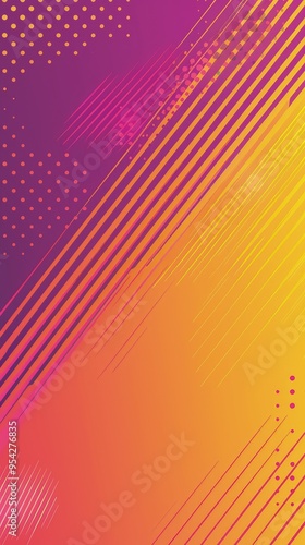 Wallpaper Mural A vibrant abstract design featuring gradient colors and dynamic lines. Torontodigital.ca