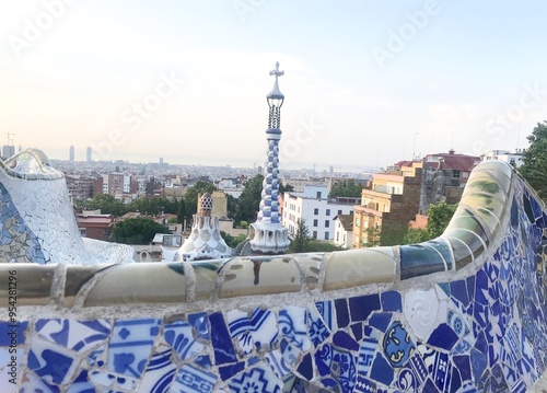 View of Barcelona from park Guell