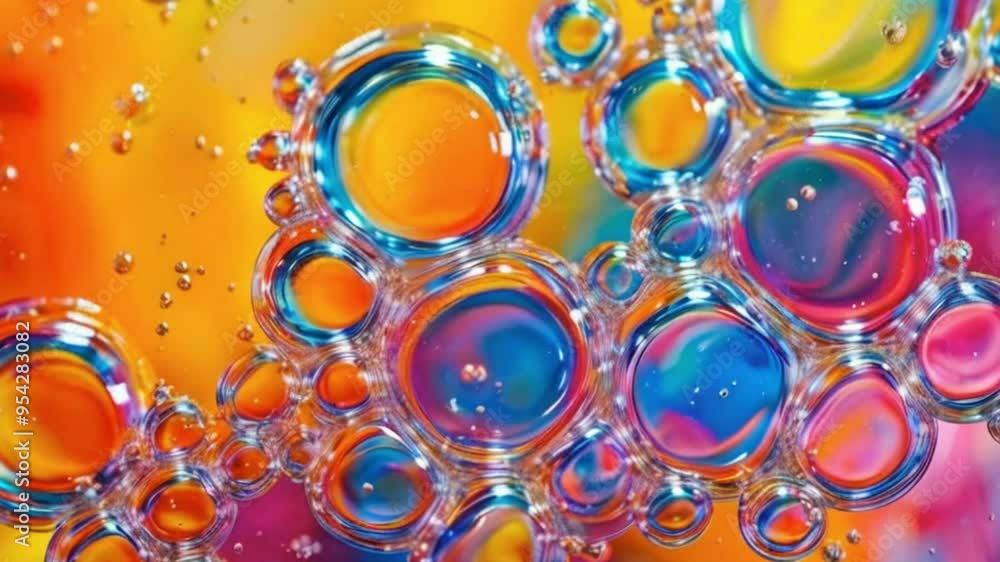Vivid Swirls and Bubbles Abstract Journey Through Colorful Acrylics Vivid Swirls and Bubbles Abstract Journey Through Colorful Acrylics