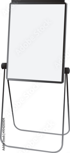 Obraz na płótnie Blank Magnetic Whiteboard w salonie