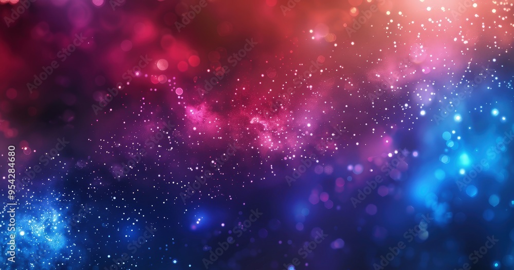 A vibrant cosmic background filled with stars and colorful nebulae. A vibrant cosmic background filled with stars and colorful nebulae.