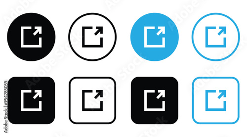external link icon sheet in diffrent versions
