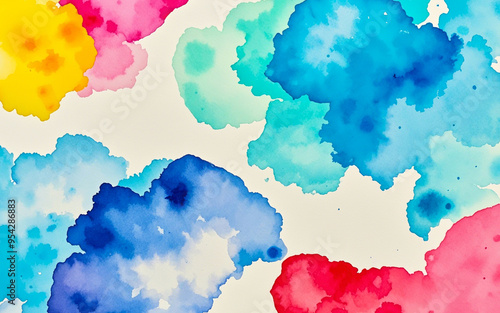 watercolor polish colorful blend of wall background