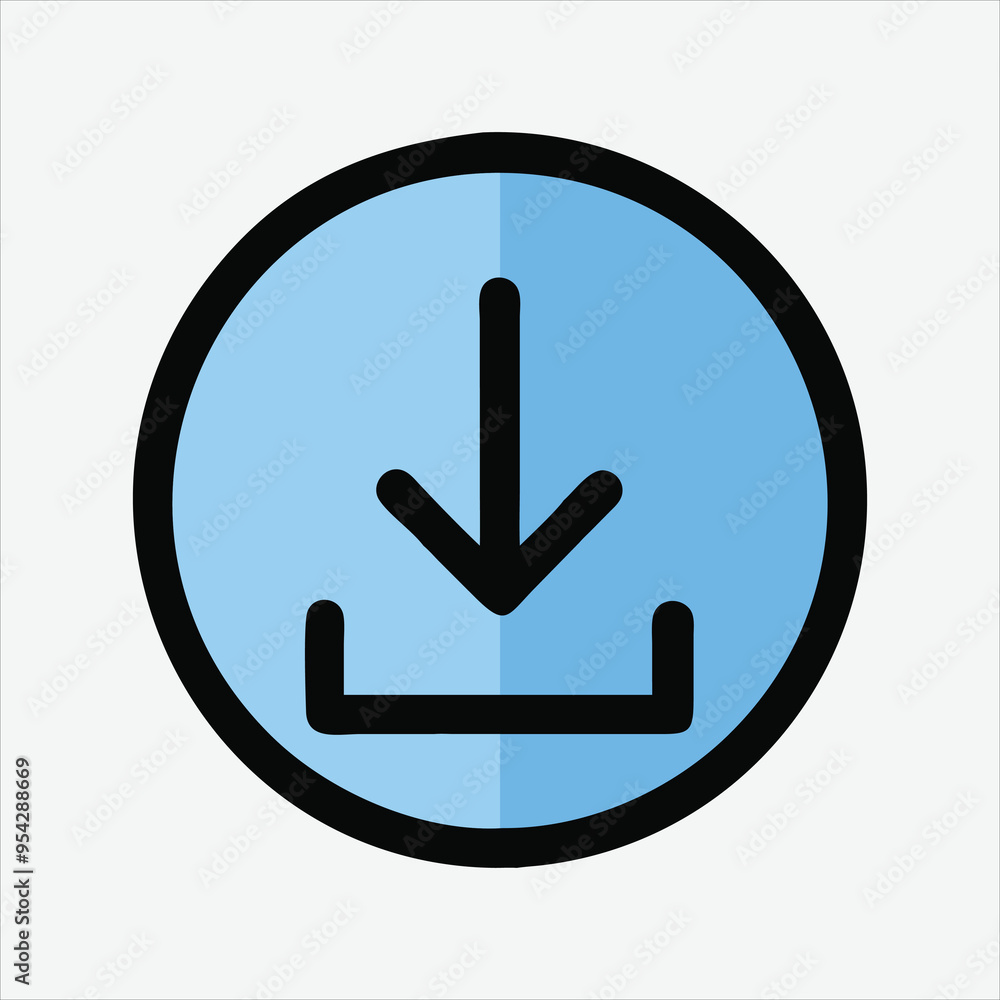 Download Icon | Simple and Modern File Download Symbol for Digital Interfaces and Design Projects Download Icon | Simple and Modern File Download Symbol for Digital Interfaces and Design Projects