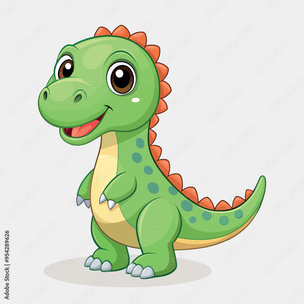 Fototapeta premium a cute dinosaur vector