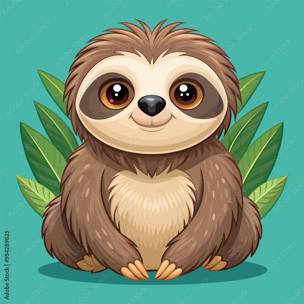 Fototapeta premium sloth vector art