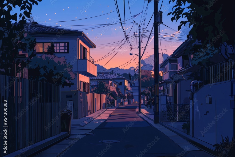 Strolling down a quiet alleyway bathed in the gentle glow of old-fashioned lanterns. Cozy vibe, Generative AI Strolling down a quiet alleyway bathed in the gentle glow of old-fashioned lanterns. Cozy vibe, Generative AI
