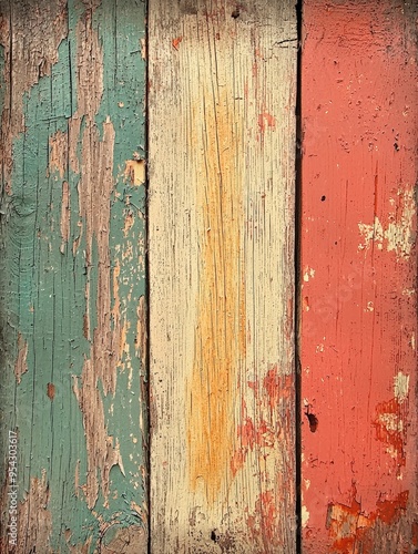 Weathered wood planks