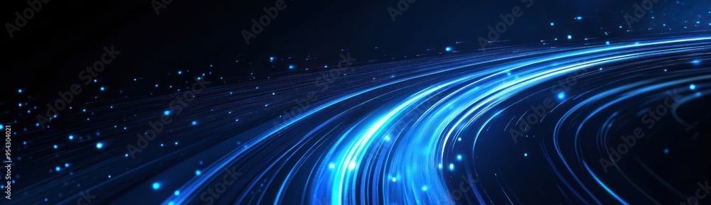 Abstract Blue Light Trails Abstract Blue Light Trails