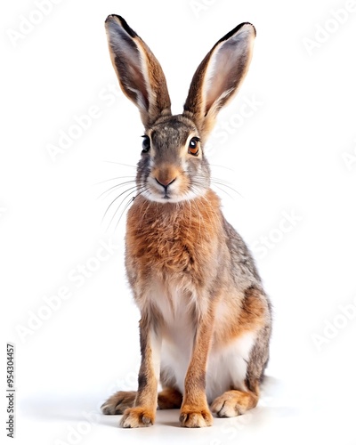 hare white background