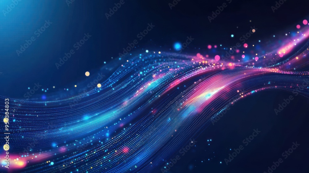 Obraz premium Abstract Digital Wave