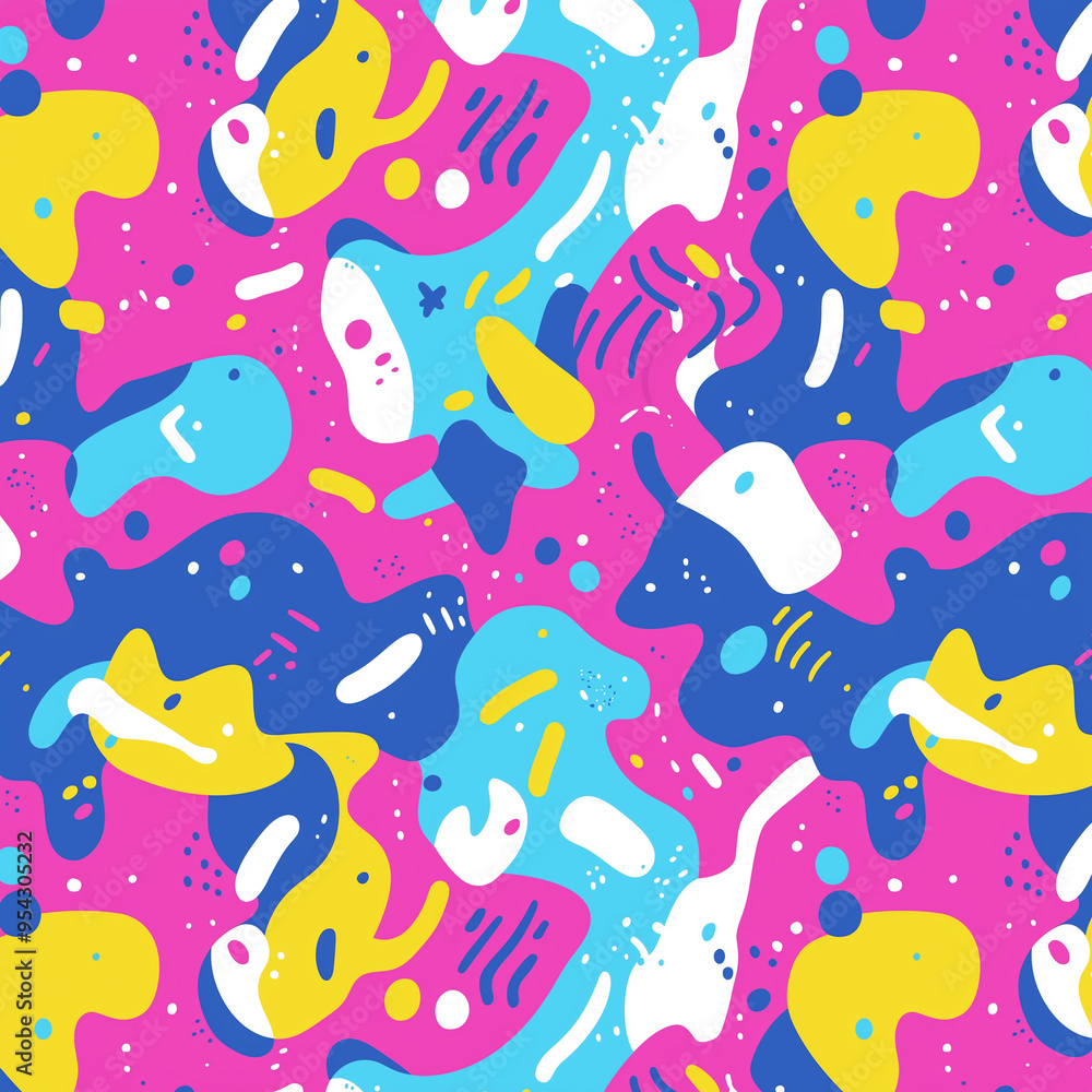 Cute Colourful Doodle Background Digital download Cute Colourful Doodle Background Digital download