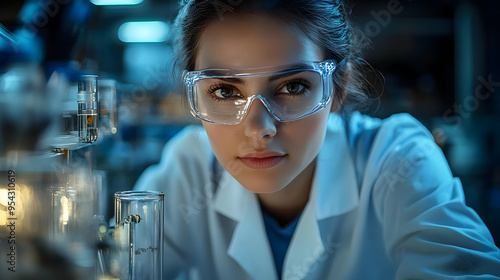 Young woman scientist in a ...