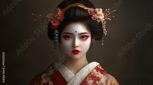 Young woman wearing a tradi...