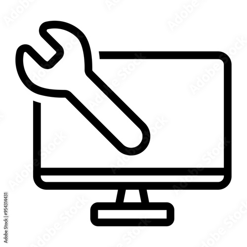 computer line icon