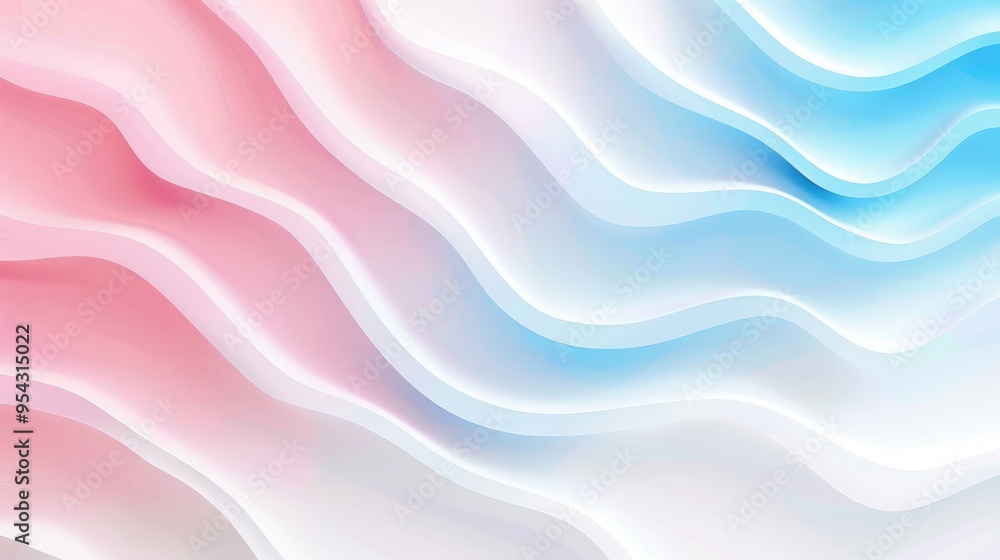 Abstract wavy background with soft pink and blue tones. Abstract wavy background with soft pink and blue tones.