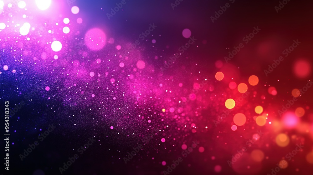 Abstract Background with Red and Pink Bokeh Lights and Glitter Abstract Background with Red and Pink Bokeh Lights and Glitter