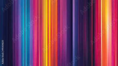 Abstract Background of Vertical Color Stripes