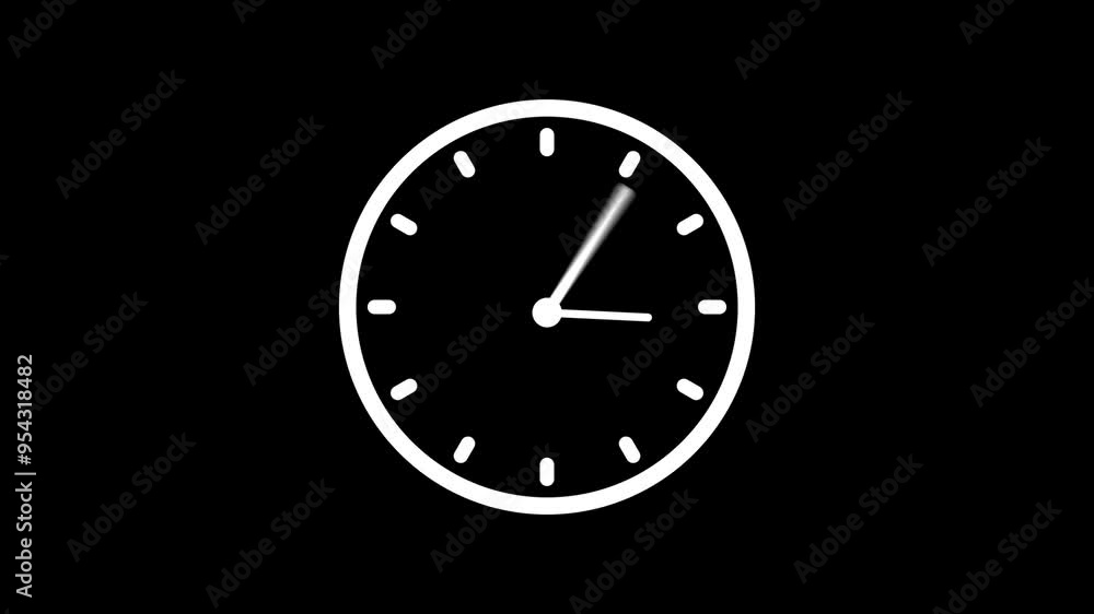 30 second time clock number watch design. 30 second time clock number watch design.