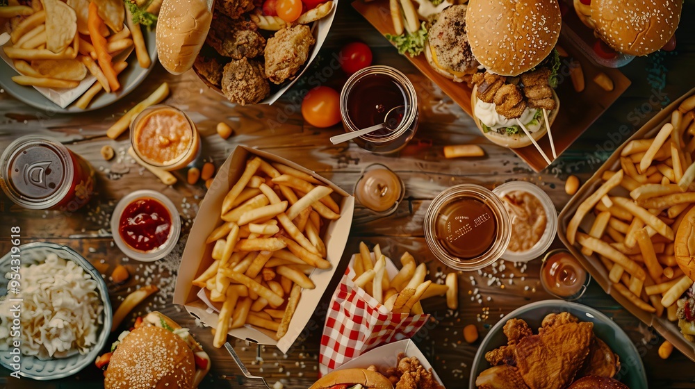Indulge in a feast of fast food favorites for your dinner party burgers, fried chicken, and more Indulge in a feast of fast food favorites for your dinner party burgers, fried chicken, and more