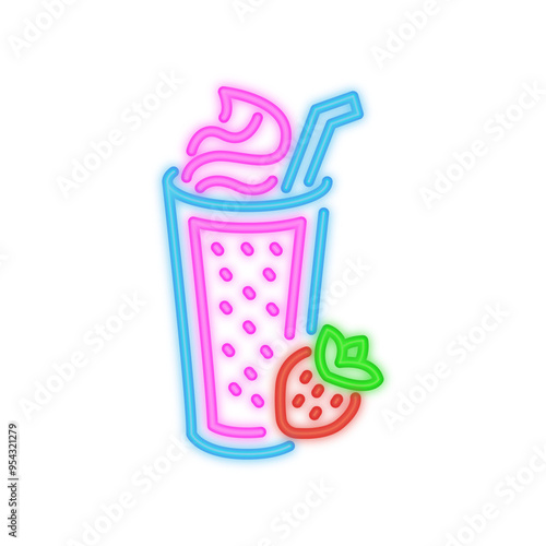 Strawberry Smoothie Neon Signboard
