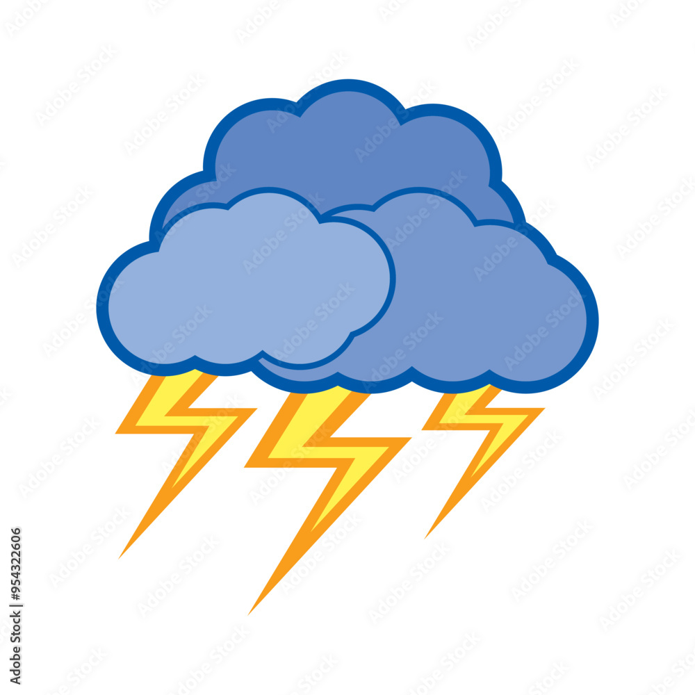 cloud lightning vector illustration cloud lightning vector illustration