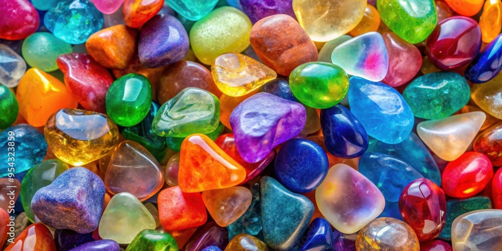 Colorful background of translucent stones in various shades and hues, translucent, stones, colorful, background, vibrant Colorful background of translucent stones in various shades and hues, translucent, stones, colorful, background, vibrant
