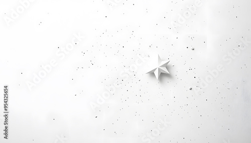 Wallpaper Mural A mostly blank background with a small, centered design, like a tiny star or dot, emphasizing simplicity and space Torontodigital.ca