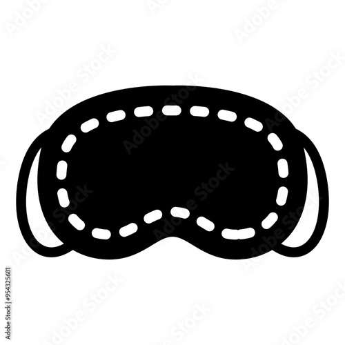 Sleeping mask icon vector illustration graphic design