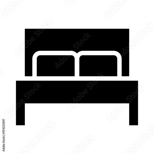 Bed icon vector illustration graphic design