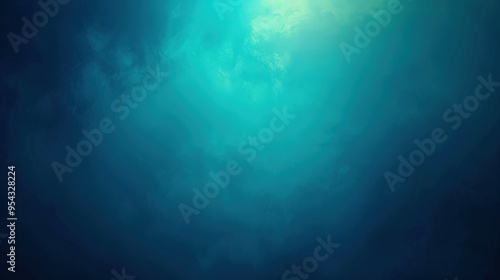 Wallpaper Mural A serene underwater scene with soft blue tones and light filtering through the water. Torontodigital.ca