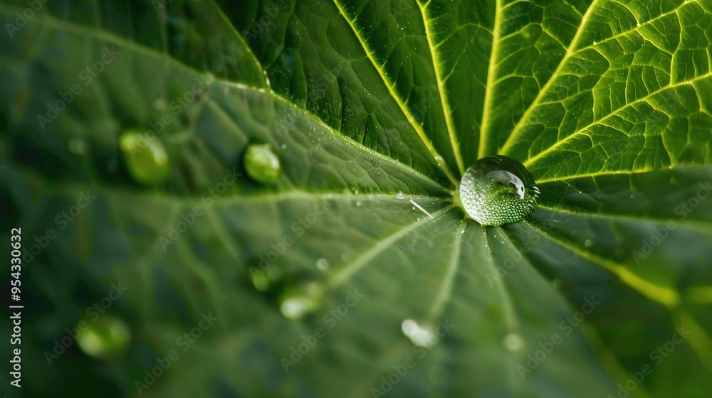 Droplet on leaf wallpaper Droplet on leaf wallpaper