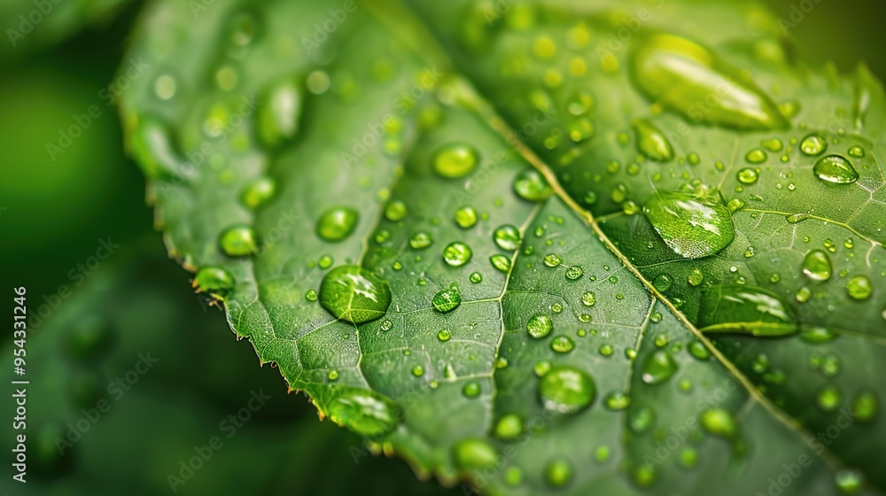 Droplet on leaf wallpaper