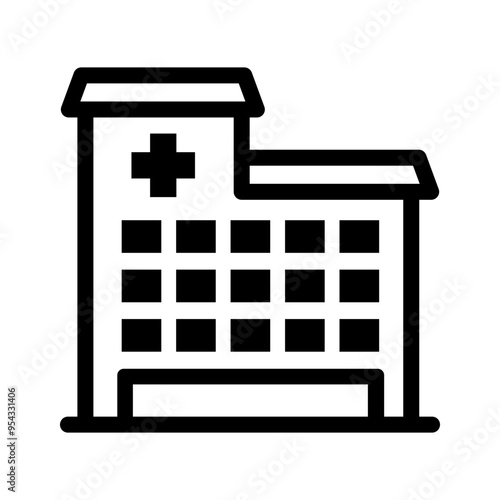 Hospital icon vector illustration graphic design