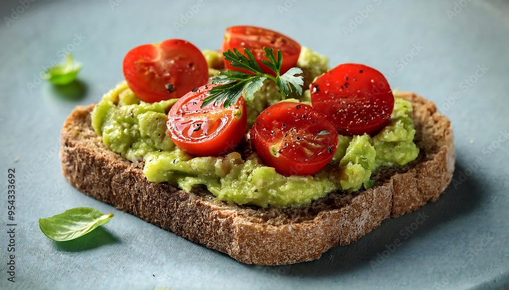 Fresh bruschetta with tomatoes and basil, a healthy vegetarian appetizer Fresh bruschetta with tomatoes and basil, a healthy vegetarian appetizer