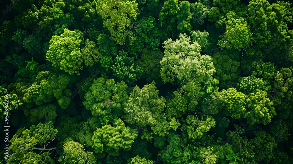 Aerial View of a Lush Green Forest Canopy Aerial View of a Lush Green Forest Canopy