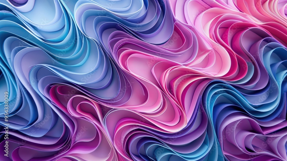 Abstract colorful waves in a fluid design, showcasing smooth gradients and textures. Abstract colorful waves in a fluid design, showcasing smooth gradients and textures.