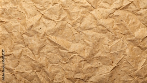 Crumpled Brown Paper Texture.