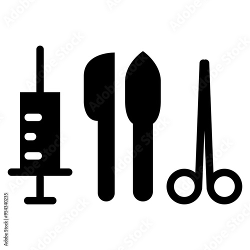 Surgery equipment icon vector illustration graphic design