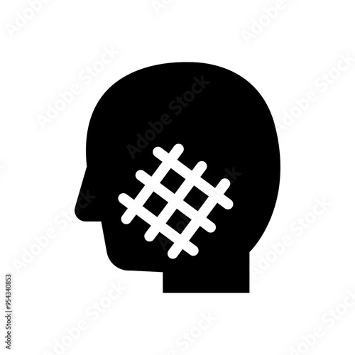 Facial cosmetic surgery icon vector illustration graphic design