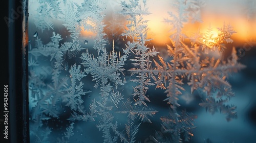 Frost on window wallpaper