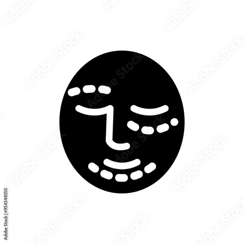 Facial cosmetic surgery icon vector illustration graphic design