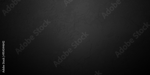 Dark Black wall background texture, old vintage rough charcoal black backdrop texture. Abstract background with black wall surface, interior stucco texture. Black gray satin dark texture.