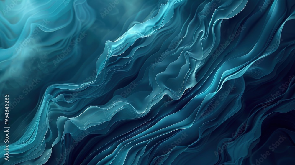 Abstract fluid waves in shades of blue, creating a serene and dynamic visual effect. Abstract fluid waves in shades of blue, creating a serene and dynamic visual effect.