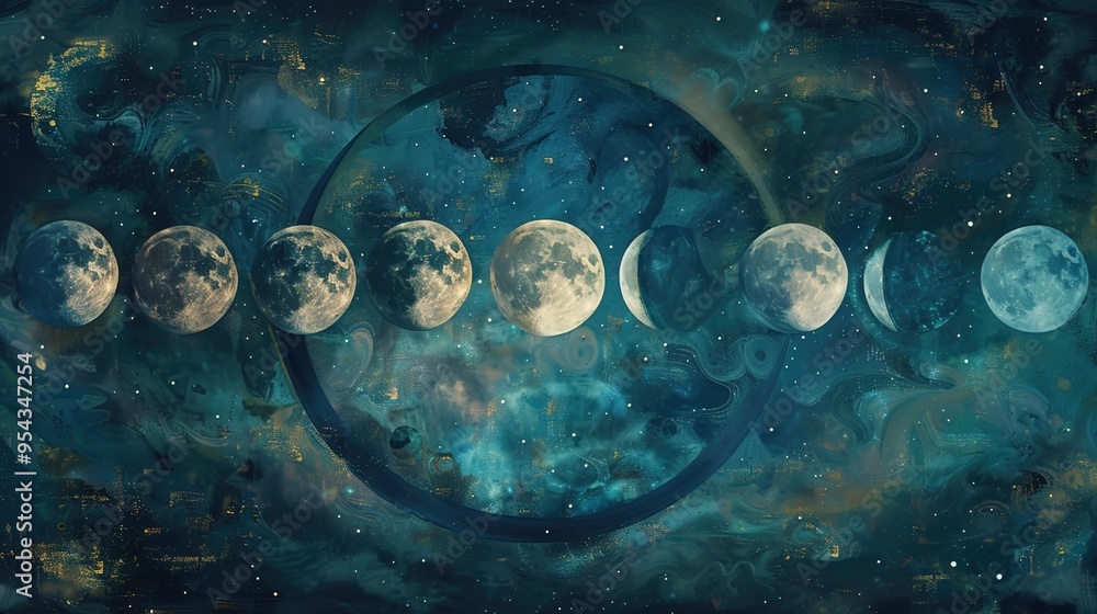 Moon phase wallpaper Moon phase wallpaper