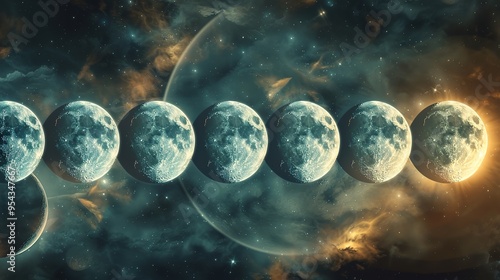 Moon phase wallpaper