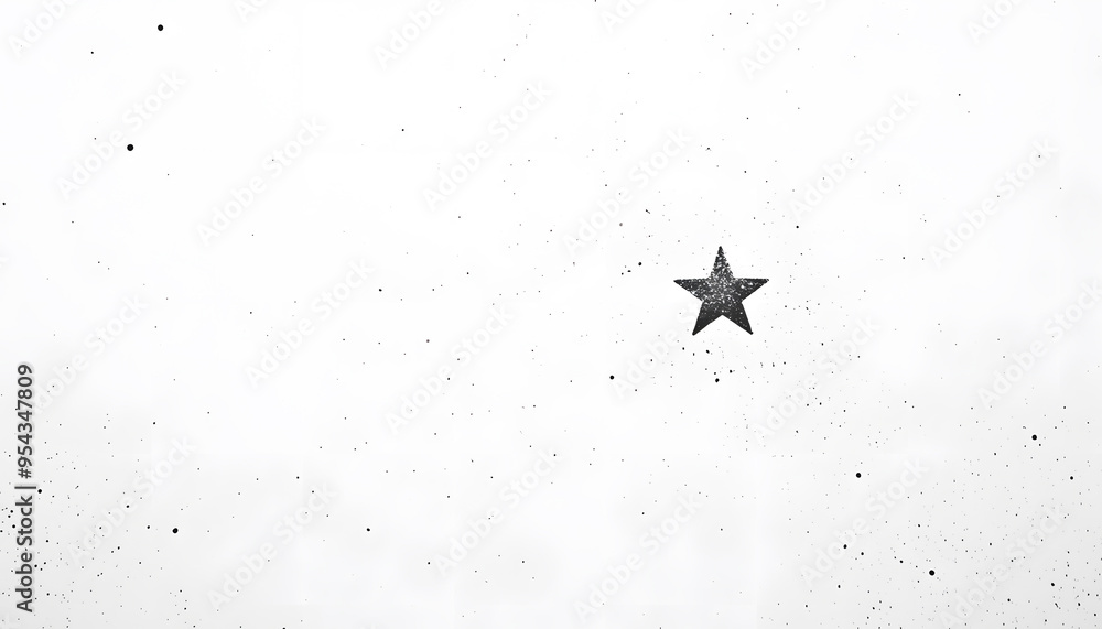 Fototapeta premium A mostly blank background with a small, centered design, like a tiny star or dot, emphasizing simplicity and space