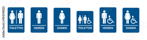 Toilettenschilder