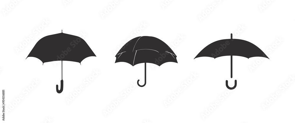 Umbrella isolated on white background. vector illustration. Umbrella isolated on white background. vector illustration.